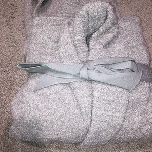 Barefoot Dreams CozyChic Cali Cardi HE Oyster/dove Gray Size 1x